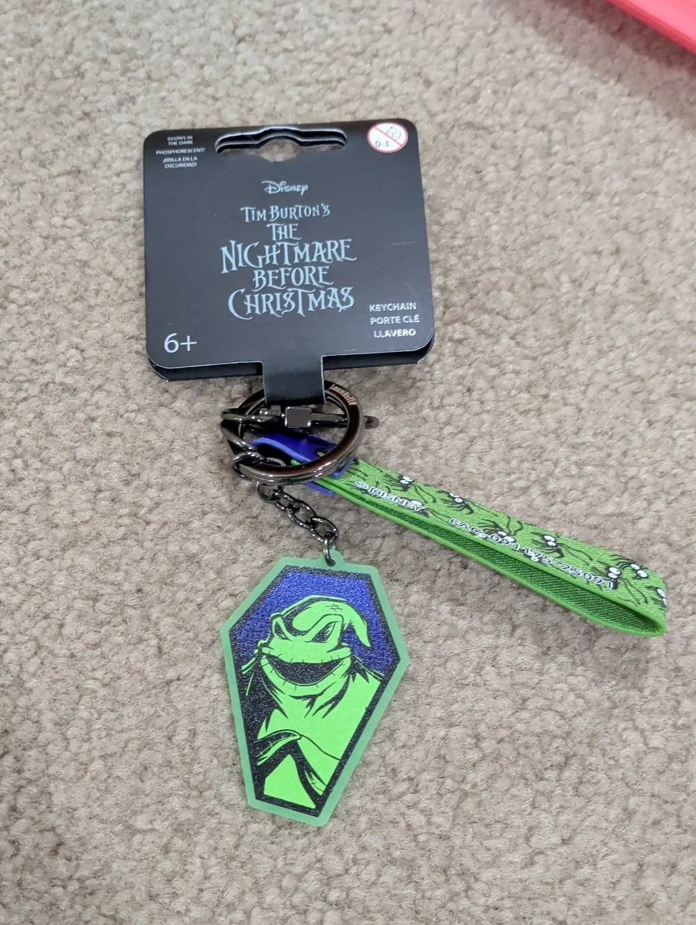 Loungefly The Nightmare Before Christmas Oogie Boogie Green & Purple Keychain